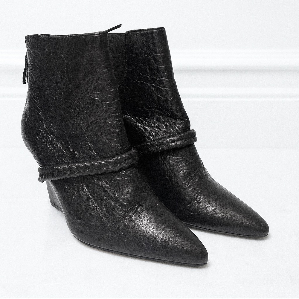 Givenchy Textured Black Ankle Booties